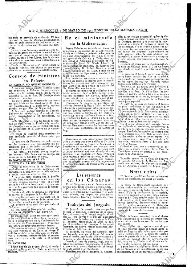 ABC MADRID 09-03-1921 página 11
