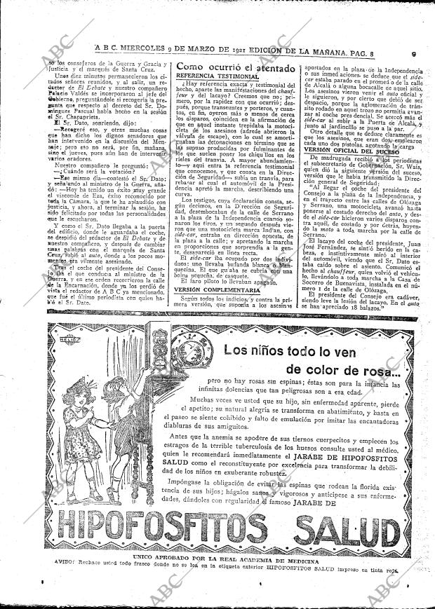 ABC MADRID 09-03-1921 página 8