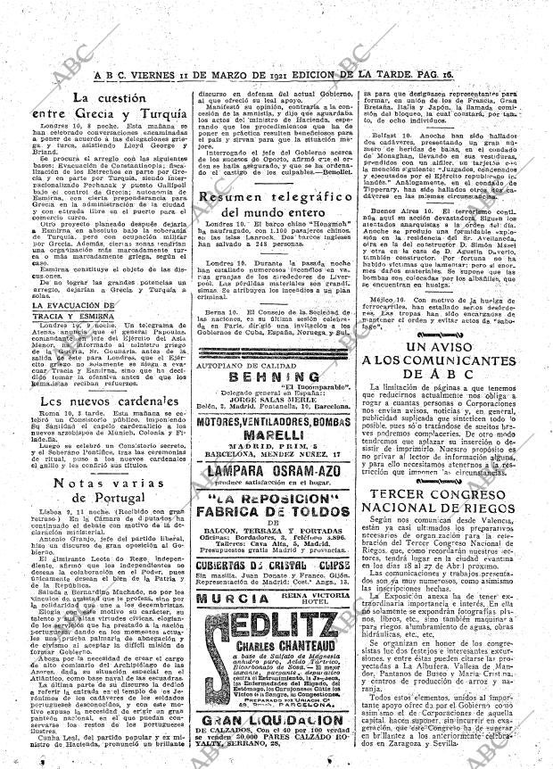 ABC MADRID 11-03-1921 página 16