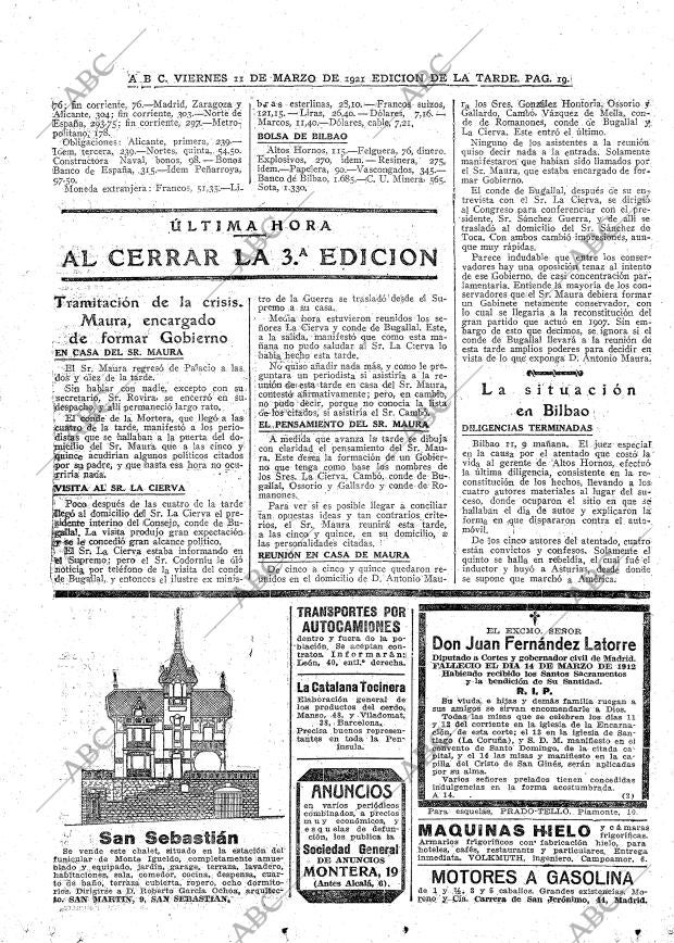 ABC MADRID 11-03-1921 página 19