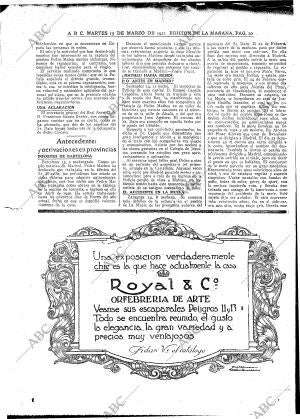 ABC MADRID 15-03-1921 página 10