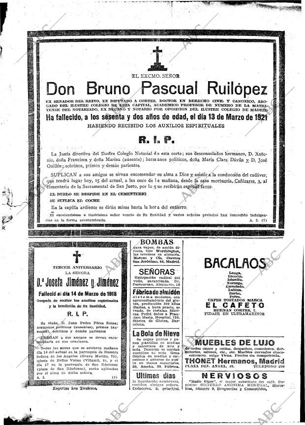 ABC MADRID 15-03-1921 página 28