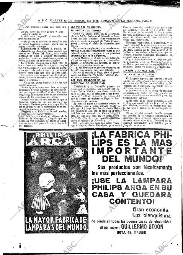 ABC MADRID 15-03-1921 página 8