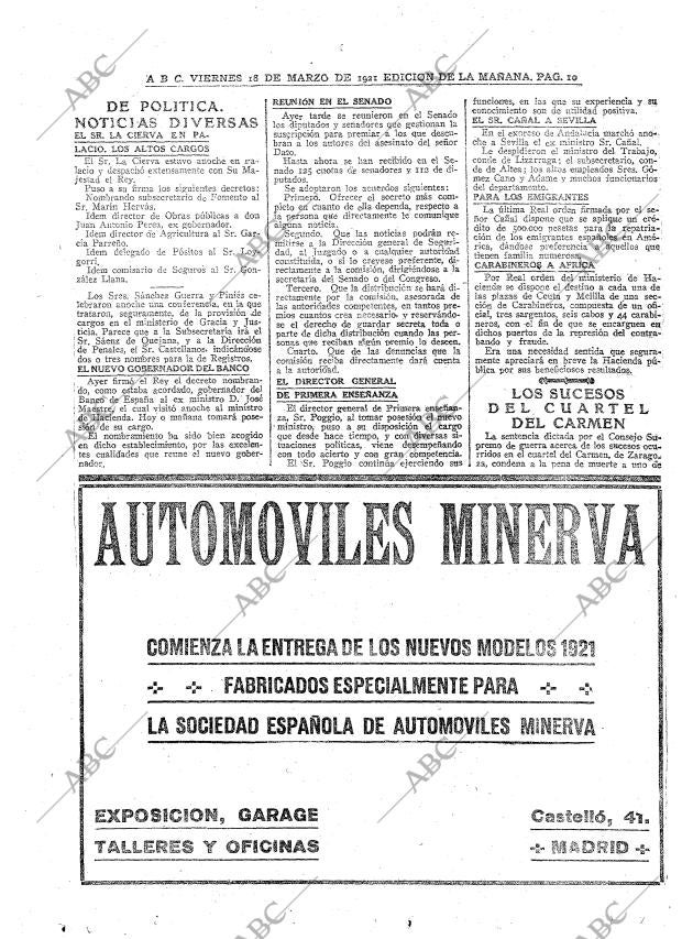 ABC MADRID 18-03-1921 página 10
