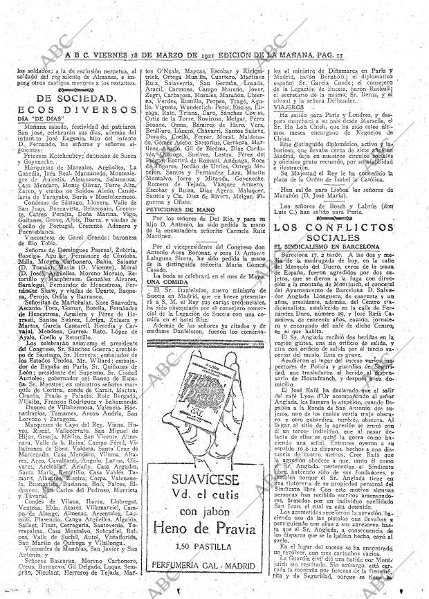 ABC MADRID 18-03-1921 página 11