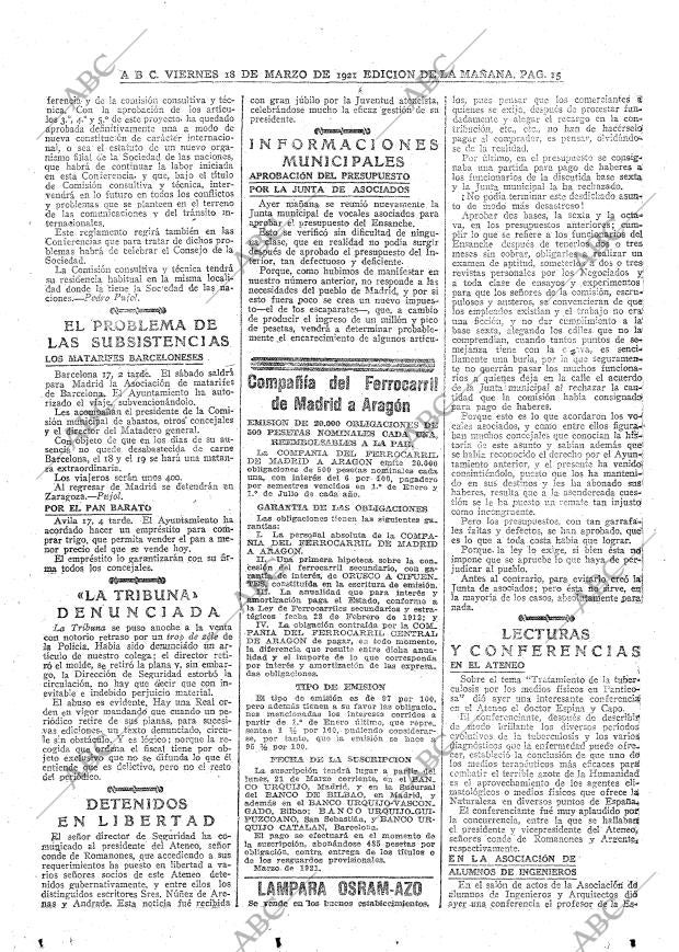 ABC MADRID 18-03-1921 página 15
