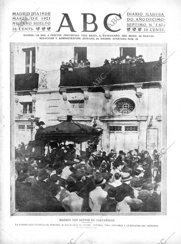 ABC MADRID 19-03-1921 página 1