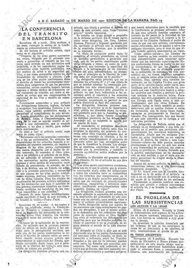 ABC MADRID 19-03-1921 página 13