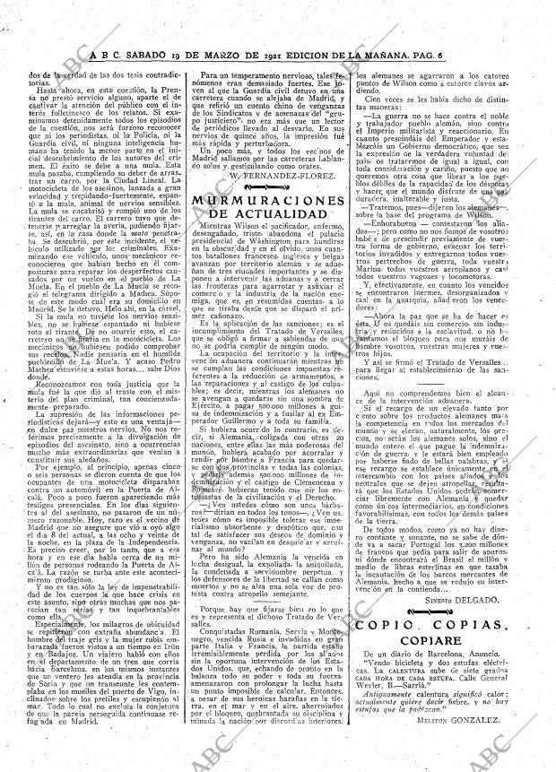 ABC MADRID 19-03-1921 página 6