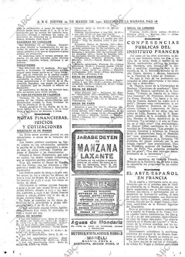 ABC MADRID 24-03-1921 página 28