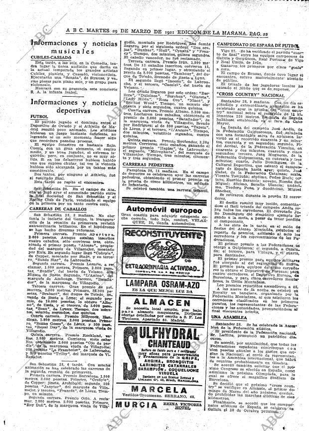 ABC MADRID 29-03-1921 página 22