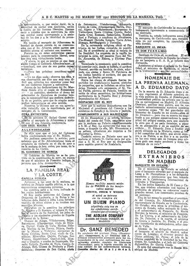 ABC MADRID 29-03-1921 página 8
