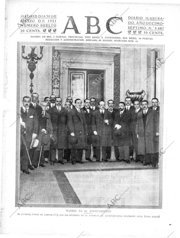 ABC MADRID 30-03-1921 página 1