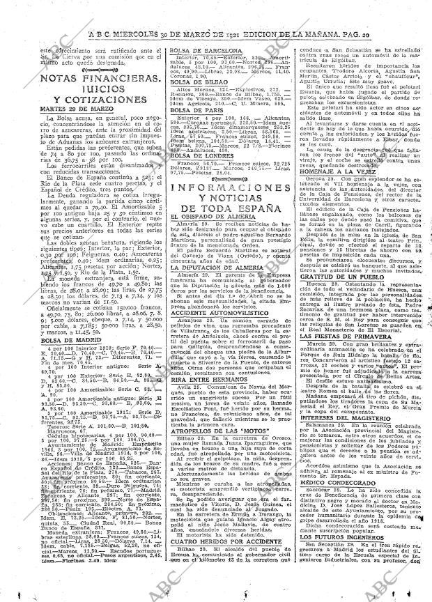ABC MADRID 30-03-1921 página 20