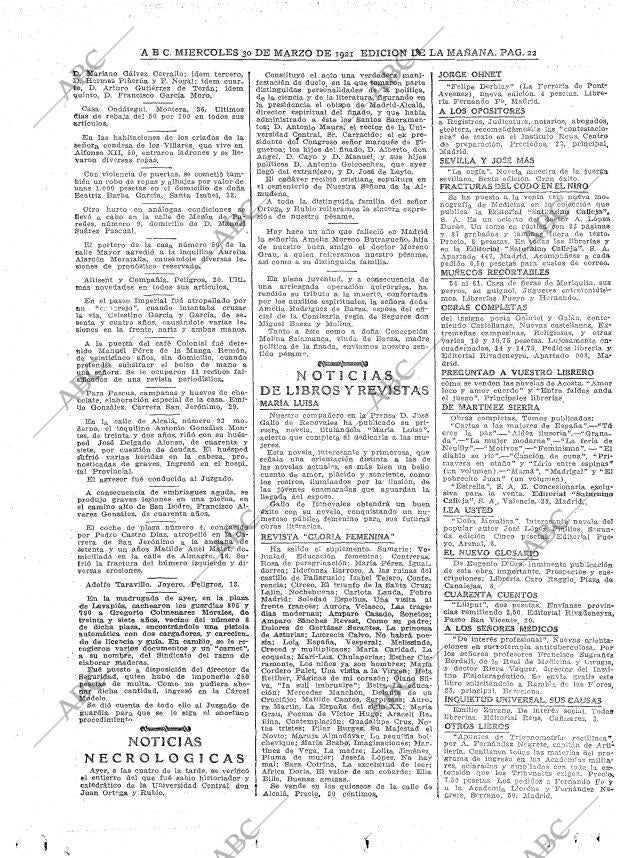 ABC MADRID 30-03-1921 página 22