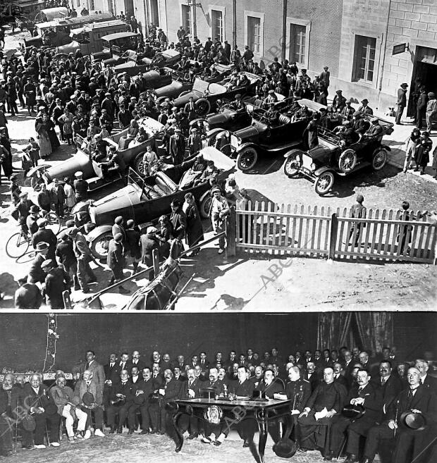 los Ancianos y Ancianas, A Quienes se Tributó el Homenaje, en los Automóviles en...