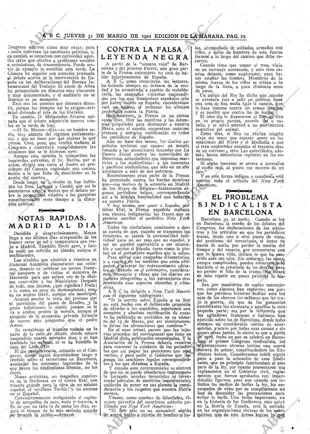 ABC MADRID 31-03-1921 página 11