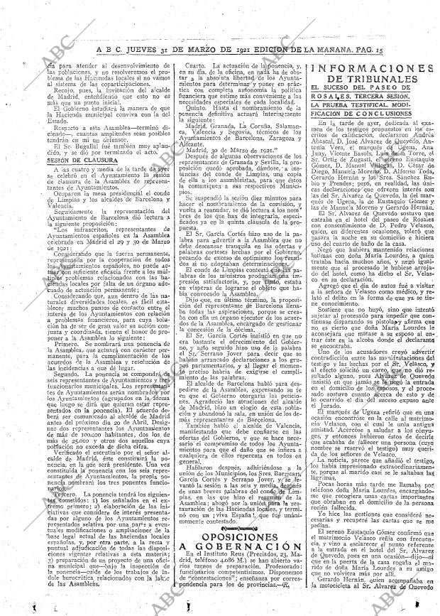 ABC MADRID 31-03-1921 página 15
