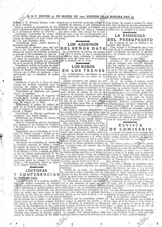 ABC MADRID 31-03-1921 página 19