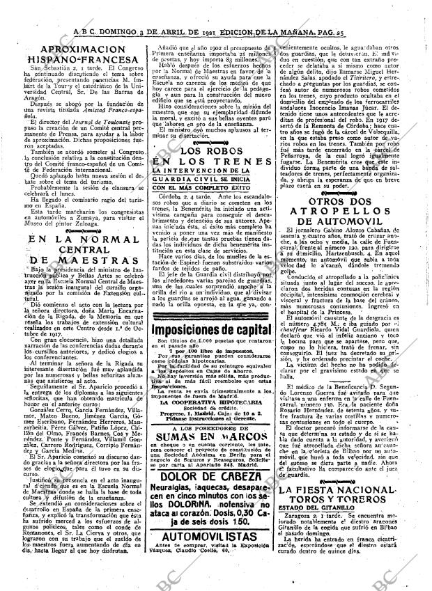 ABC MADRID 03-04-1921 página 25