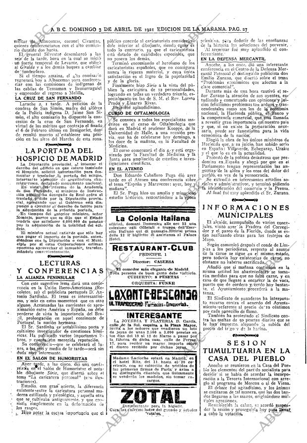 ABC MADRID 03-04-1921 página 27