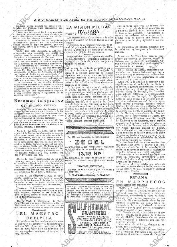 ABC MADRID 05-04-1921 página 16