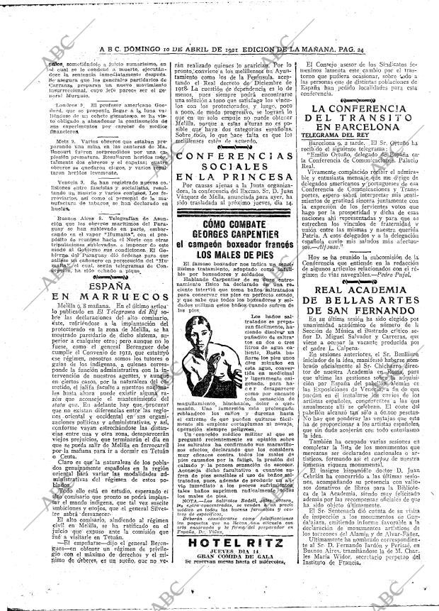 ABC MADRID 10-04-1921 página 24