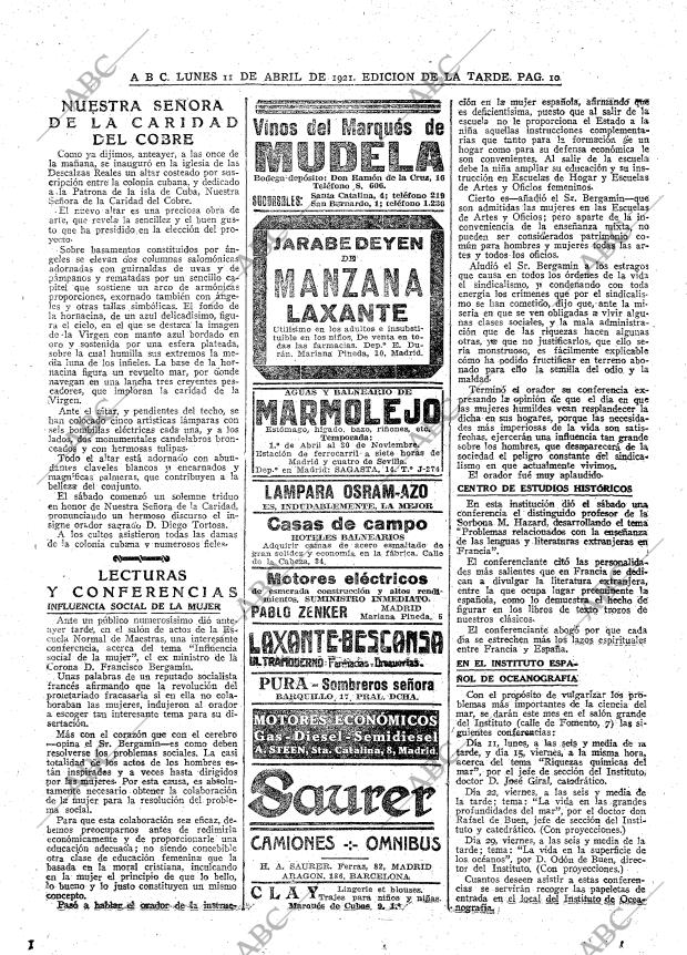 ABC MADRID 11-04-1921 página 10