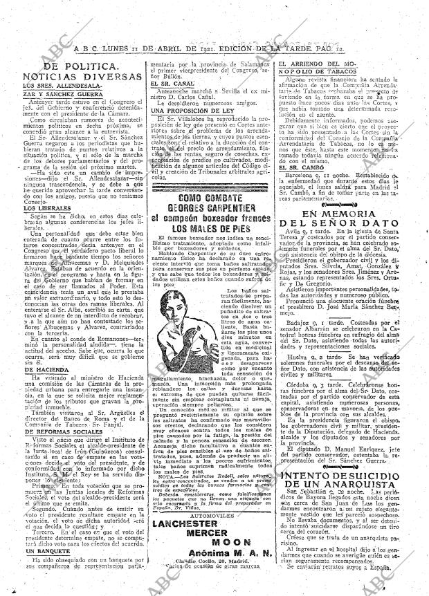 ABC MADRID 11-04-1921 página 12