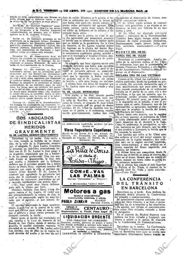 ABC MADRID 15-04-1921 página 18