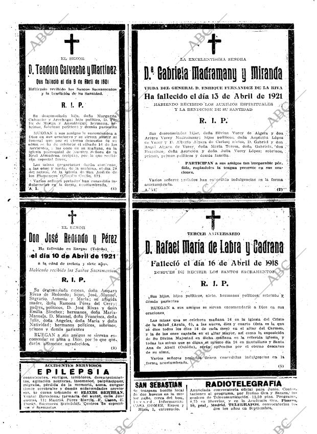 ABC MADRID 15-04-1921 página 26