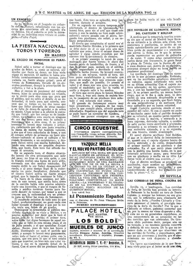 ABC MADRID 19-04-1921 página 15