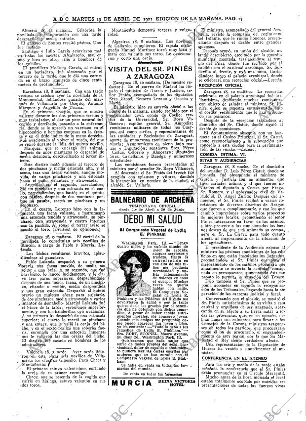 ABC MADRID 19-04-1921 página 17