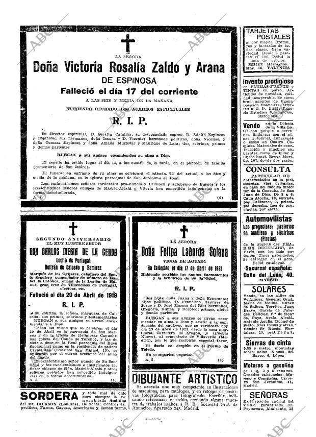 ABC MADRID 19-04-1921 página 27