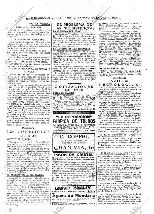 ABC MADRID 20-04-1921 página 17