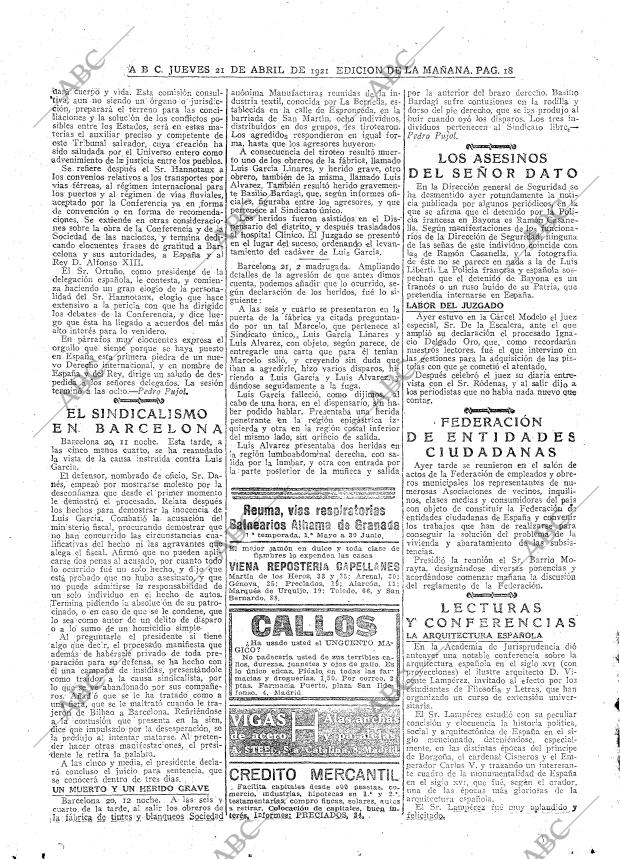 ABC MADRID 21-04-1921 página 18