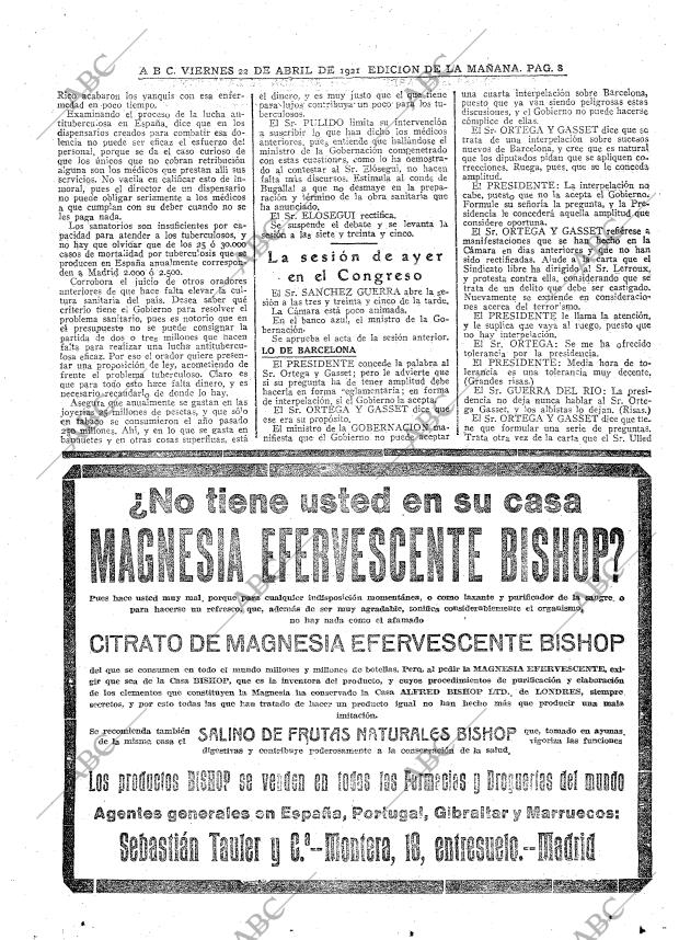 ABC MADRID 22-04-1921 página 8