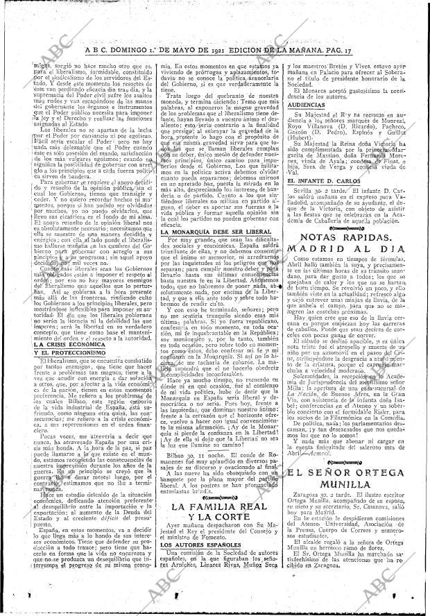 ABC MADRID 01-05-1921 página 17