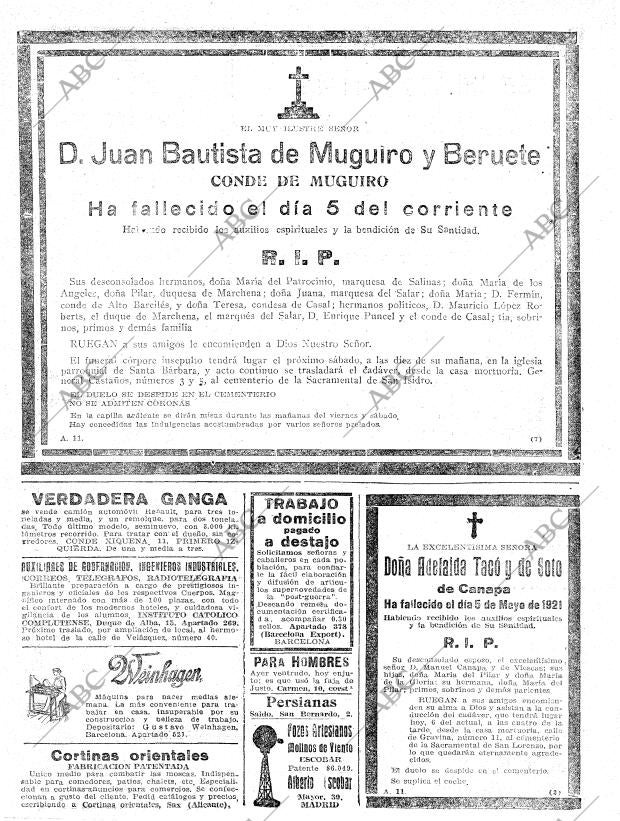 ABC MADRID 06-05-1921 página 20