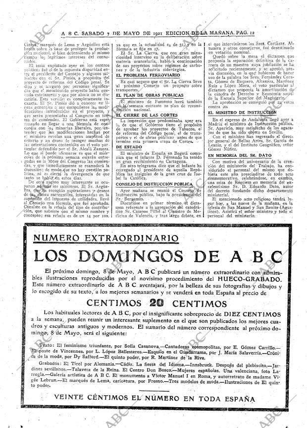 ABC MADRID 07-05-1921 página 12