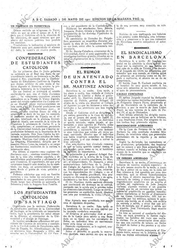 ABC MADRID 07-05-1921 página 13