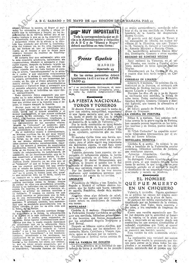 ABC MADRID 07-05-1921 página 21