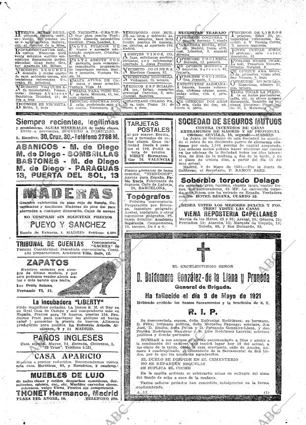 ABC MADRID 10-05-1921 página 28