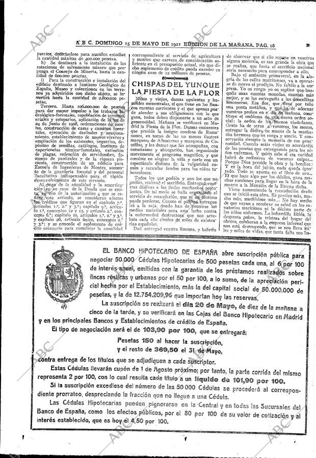 ABC MADRID 15-05-1921 página 16