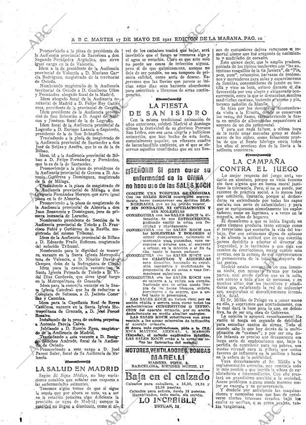 ABC MADRID 17-05-1921 página 10