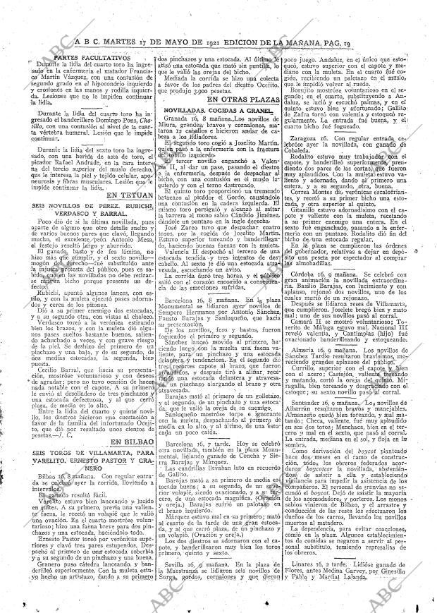 ABC MADRID 17-05-1921 página 19