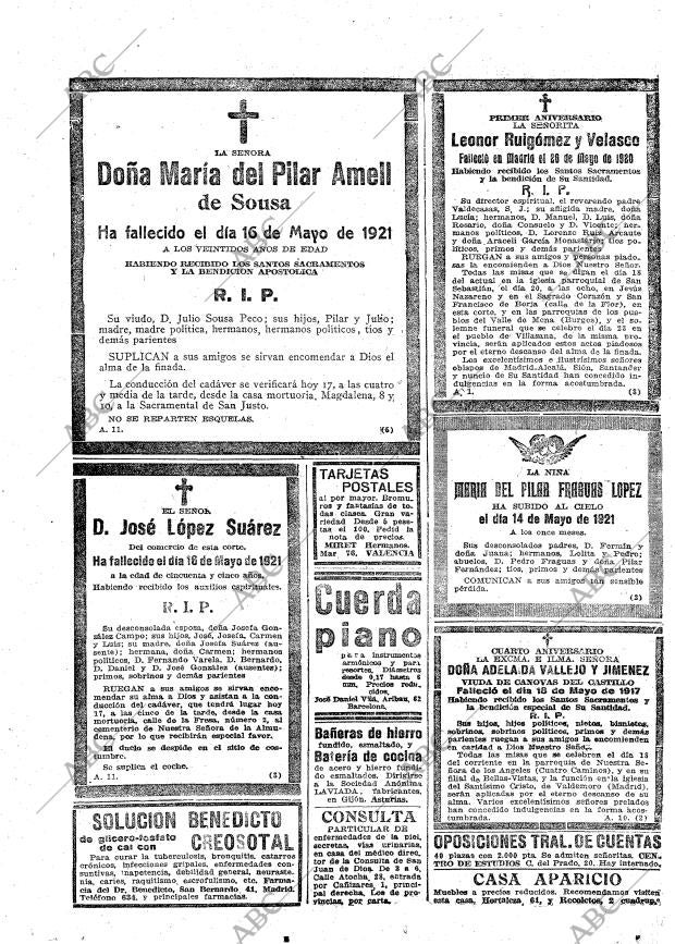 ABC MADRID 17-05-1921 página 27