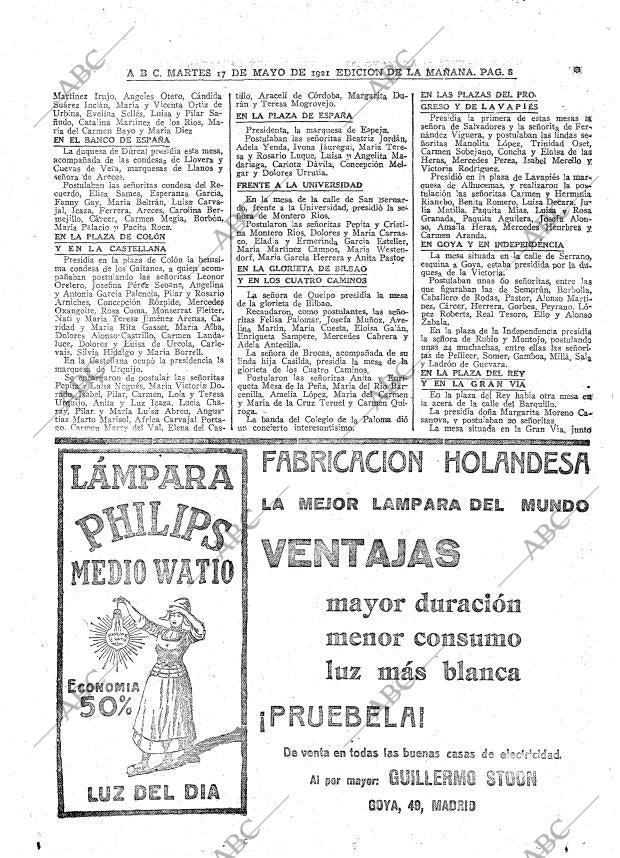 ABC MADRID 17-05-1921 página 8