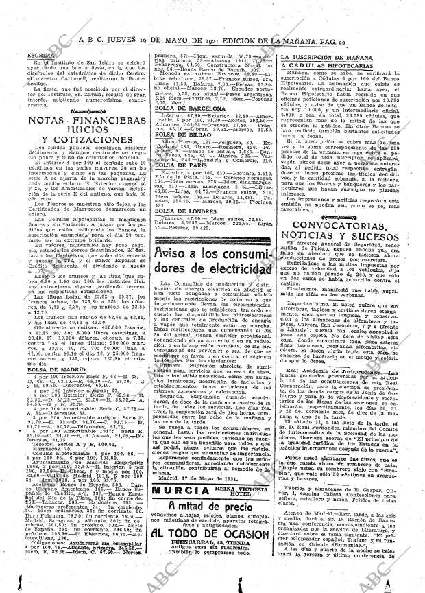 ABC MADRID 19-05-1921 página 22
