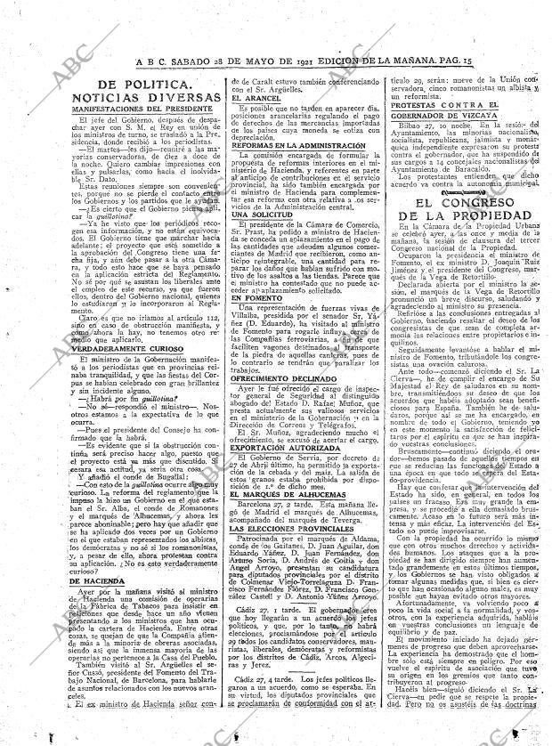 ABC MADRID 28-05-1921 página 15